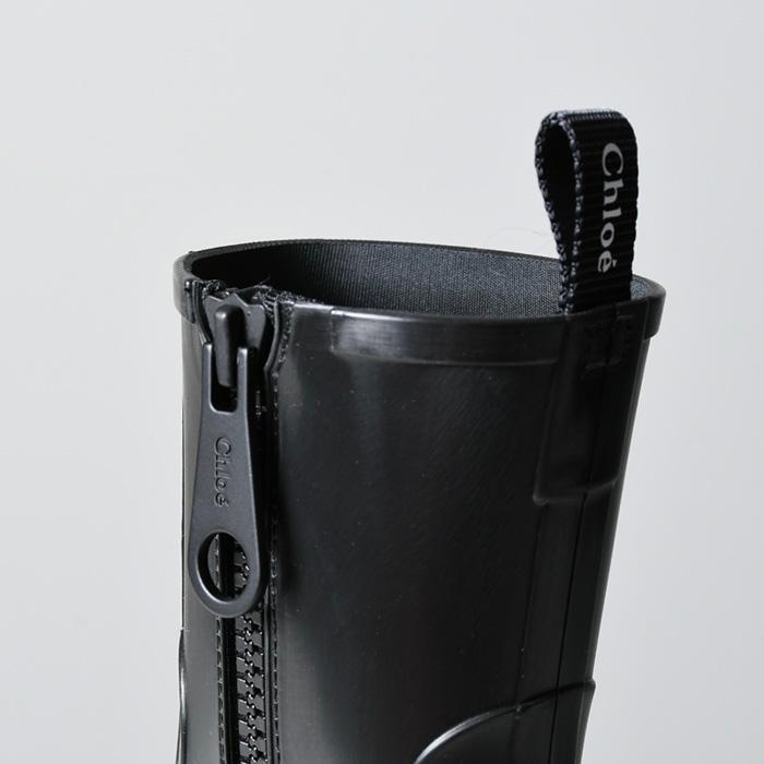 【クロエ】ブーツ　BETTY 厚底　ブラック　黒 35 Chloe（クロエ） レインブーツ BETTY 大きいサイズあり ブラック