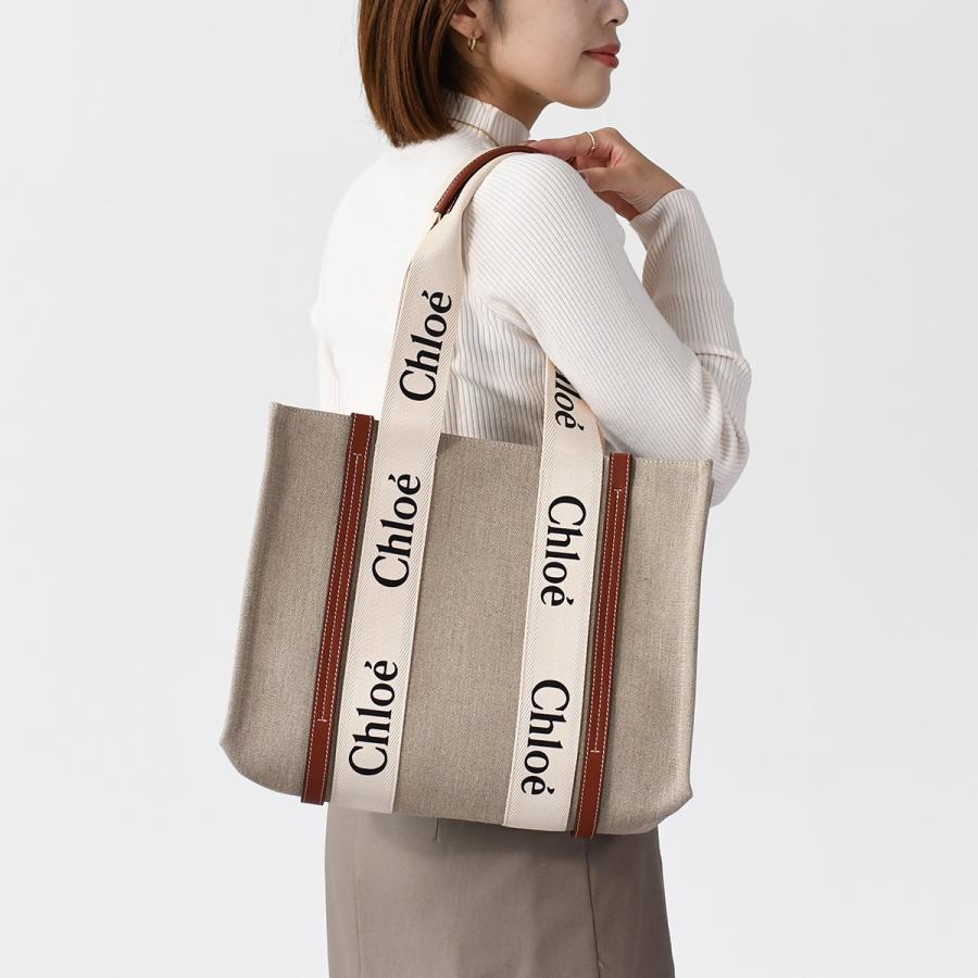 CHLOE クロエ トートバッグ バッグ WOODY ミディアム CHC22AS383I26  