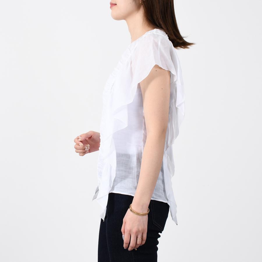 Chloe CHLOE クロエ トップス ノースリーブラッフルトップス 