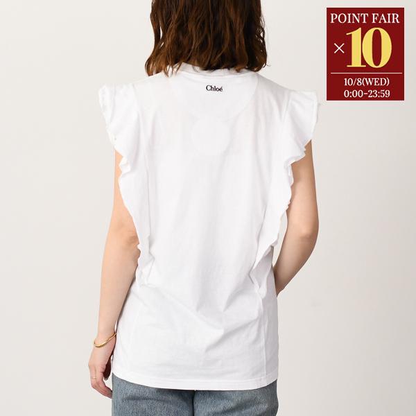 Chloe クロエ　トップス　タンクトップ Chloe(クロエ)】 ジャージー製ロゴ入りタンクトップ｜PARIGOT