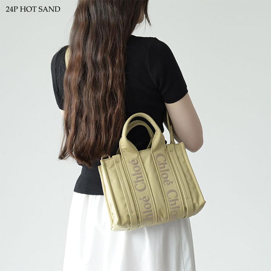 Chloe CHLOE クロエ バッグ WOODY ナイロン スモールトート Chloe CHLOE クロエ バッグ WOODY ナイロン スモールトート
