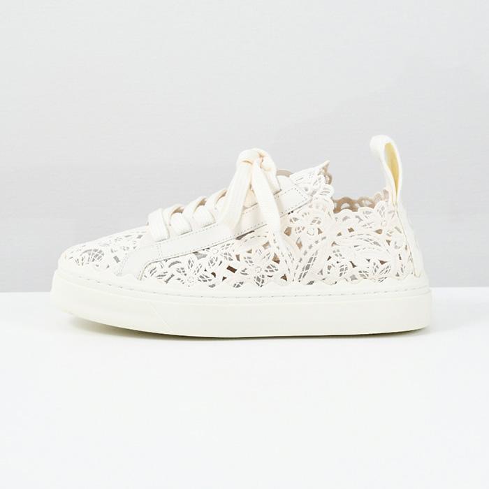 CHLOE クロエ シューズ スニーカー 靴 LAUREN LOW-TOP CHC24S00KHR レディース ホワイト レースアップ レース カジュアル 人気 おすすめ｜selectshopfelice｜03