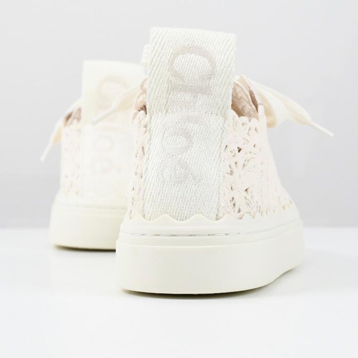 CHLOE クロエ シューズ スニーカー 靴 LAUREN LOW-TOP CHC24S00KHR レディース ホワイト レースアップ レース カジュアル 人気 おすすめ｜selectshopfelice｜04