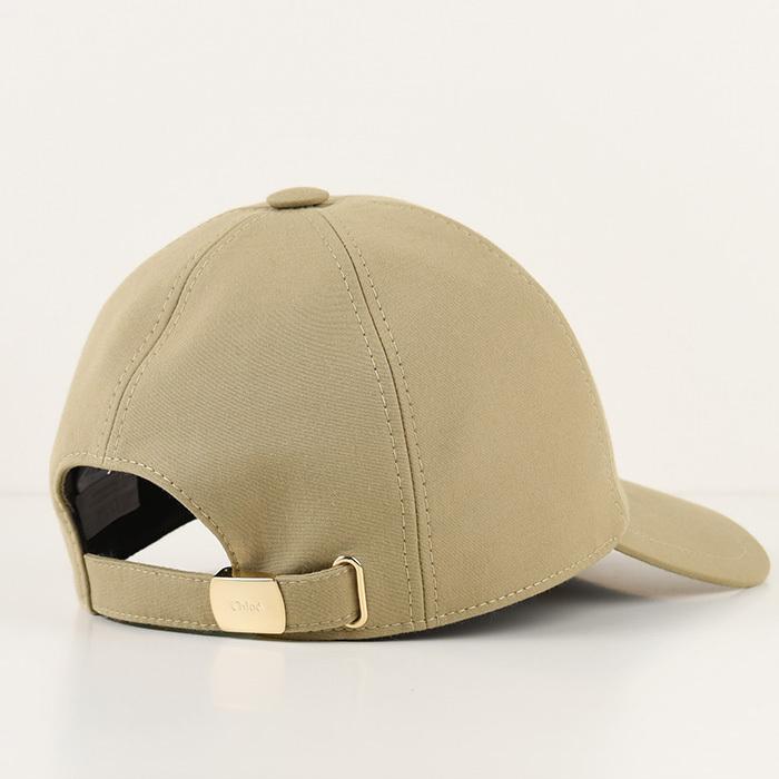 Chloé ベージュ刺繍ロゴキャップ58cm Chloé ベージュ刺繍ロゴキャップ58cm