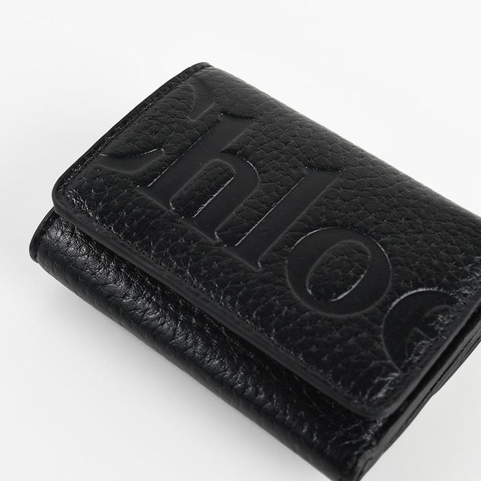 Chloé 黒 三つ折り財布 レザー Chloe クロエ 三つ折り財布 レディース ENVELOPE SMALL TRIFOLD