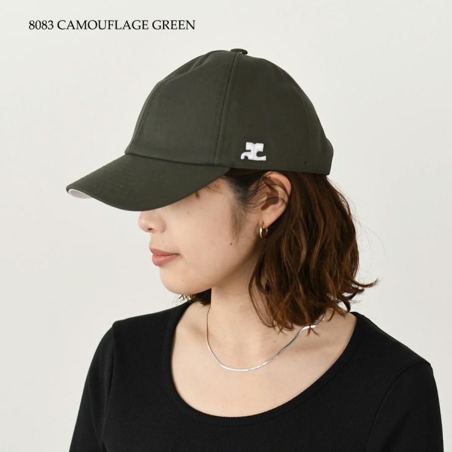Courreges コットン キャップ クレージュ ロゴ ブラック S courreges（クレージュ） 帽子 シグネチャー AC コットンキャップ