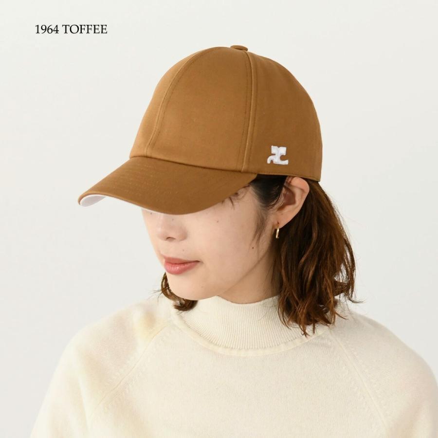 courreges（クレージュ） 帽子 シグネチャー AC コットンキャップ