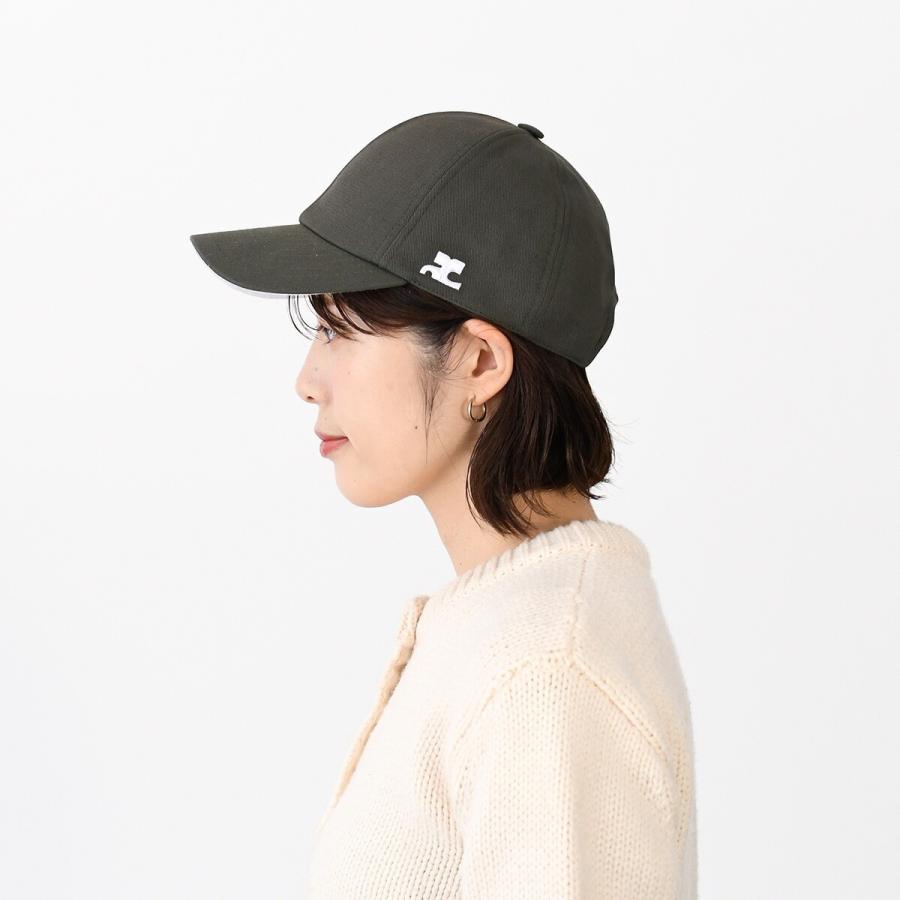 courreges（クレージュ） 帽子 シグネチャー AC コットンキャップ