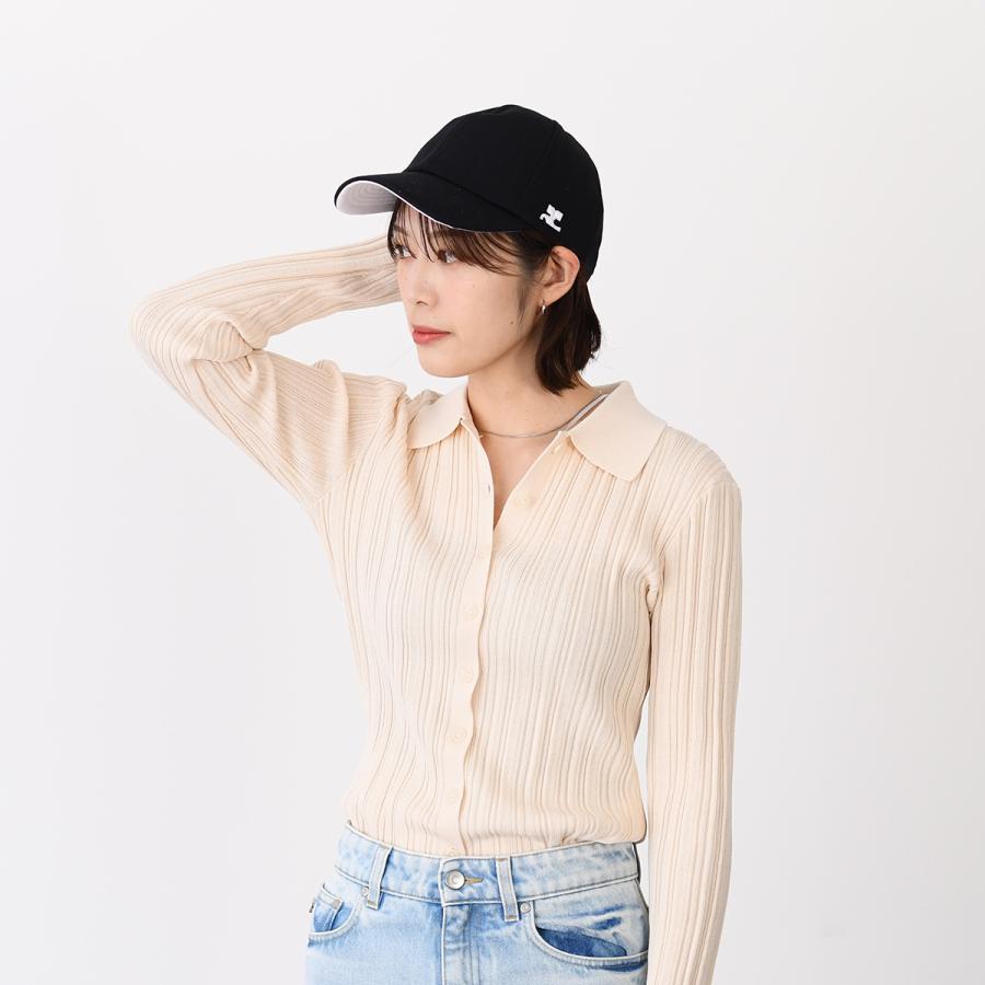 courreges（クレージュ） 帽子 キャップ シグネチャー AC コットン