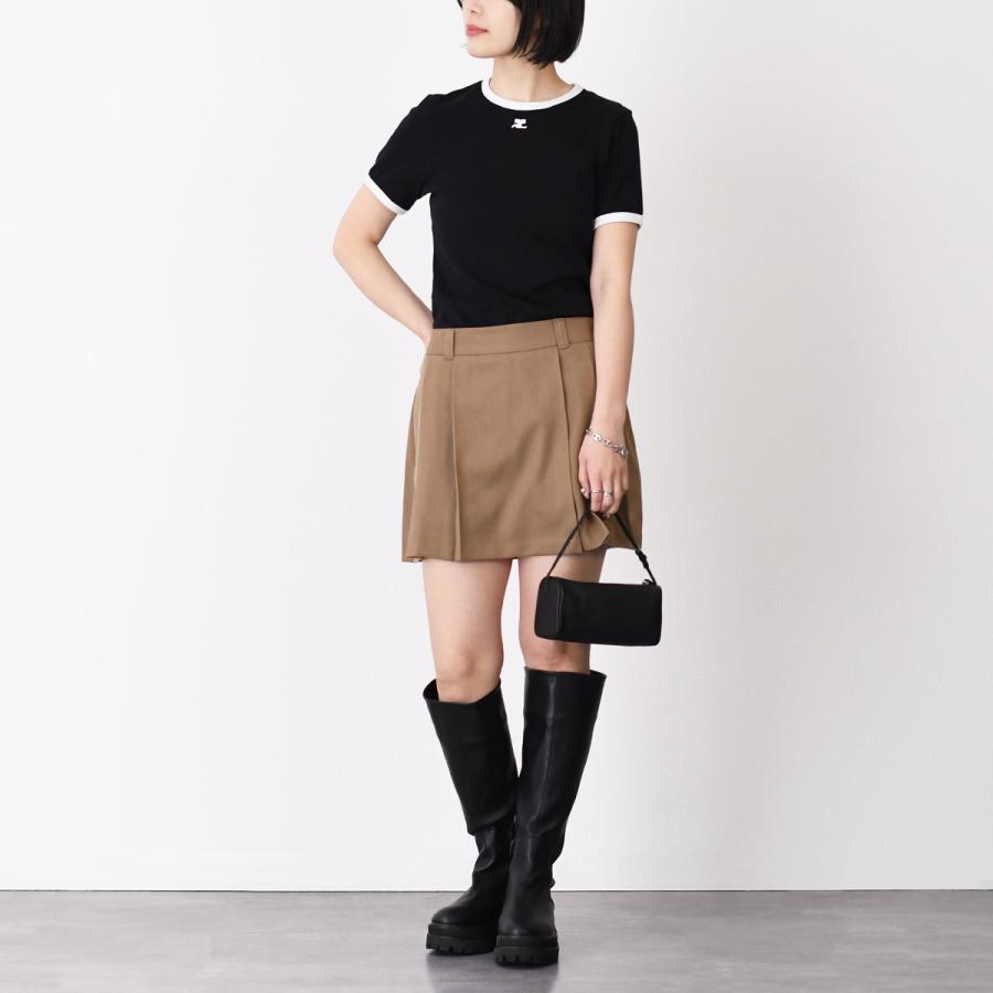 Vintage courrages クレージュ　  トップス　パワーネット Courreges】クレージュ バックル コントラスト タンクトップ