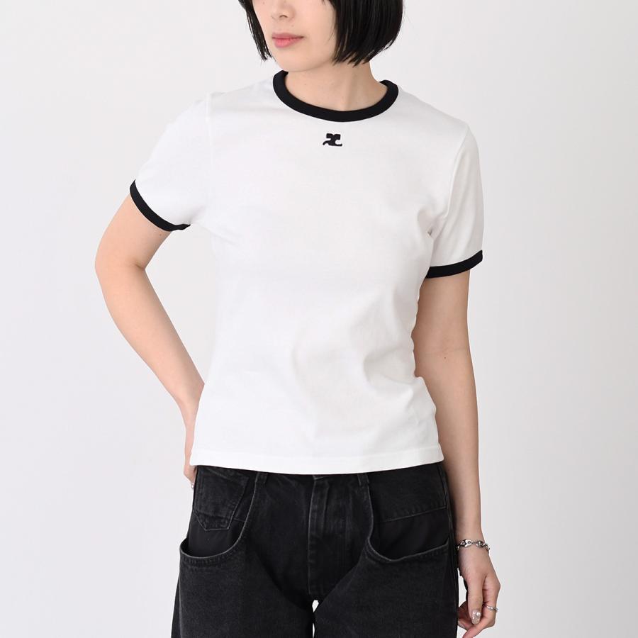courreges（クレージュ） トップス シグネチャーコントラスト Tシャツ