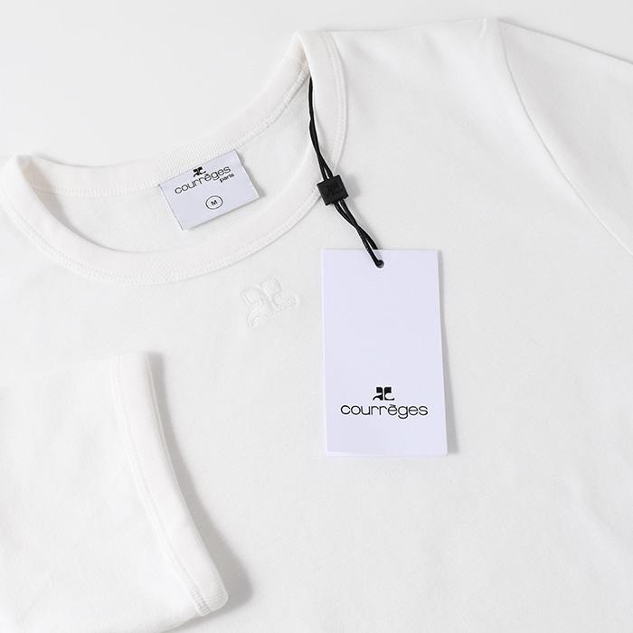 courreges クレージュ　白　Tシャツ courreges Courreges クレージュ ホワイトバックル Tシャツ