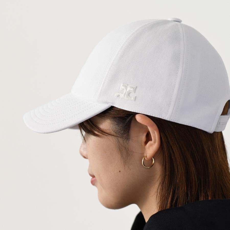 新品未使用 Courreges クレージュ 帽子 キャップ 黒 エナメル Courreges クレージュ ベースボールキャップ REEDITION VINYL