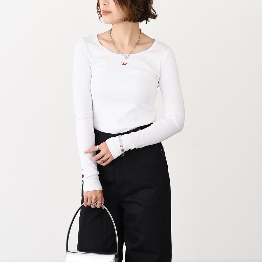 DIESEL T-Ballet-D ブラック 長袖 レディース Tシャツ 長袖 T-BALLET-D（Tシャツ/カットソー