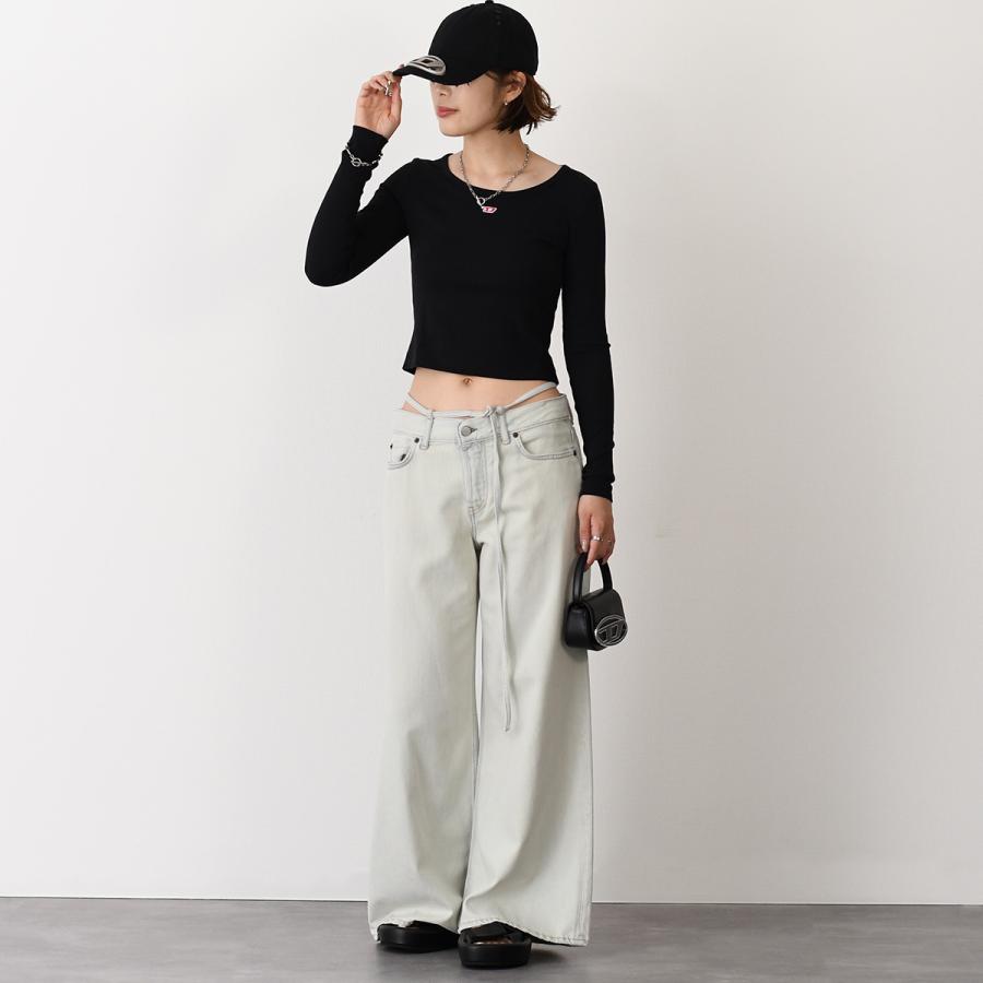 DIESEL ディーゼル　T-Ballet-D ホワイト レディース Tシャツ 長袖 T-BALLET-D（Tシャツ/カットソー