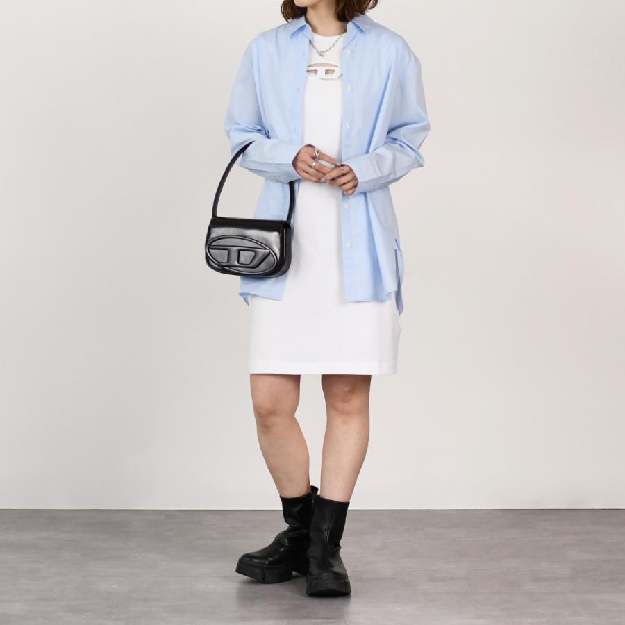【国内即発】DIESEL D-ANGIEL コットンジャージーミニドレス DIESEL ディーゼル ワンピース トップス D-ANGIEL コットン