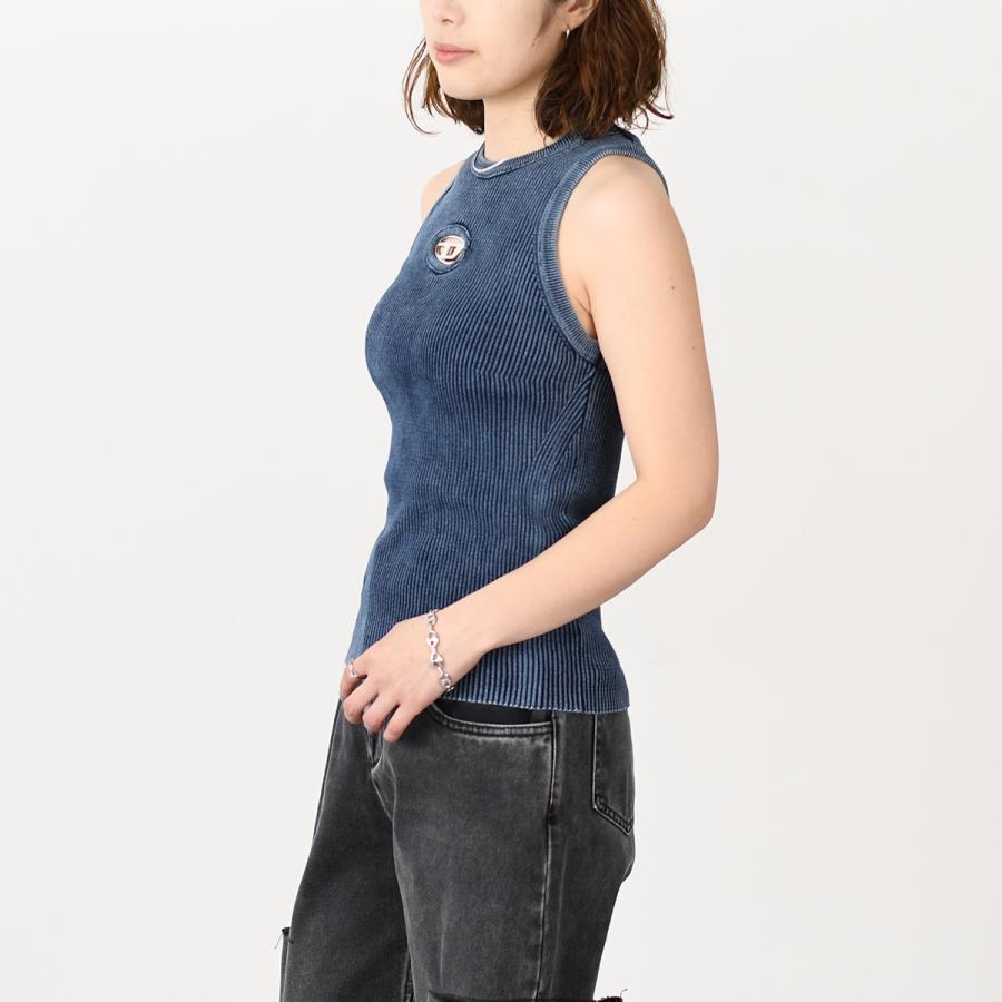 【未着用新品】DIESELディーゼル グレー ノースリーブタンクトップ DIESEL】ディーゼル ノースリーブ タンクトップ (送料込み