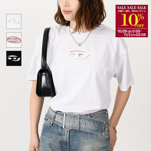 ディーゼル　ミニTシャツ T-REGS-OD-Q1 Tシャツ｜ホワイト｜ウィメンズ｜DIESEL
