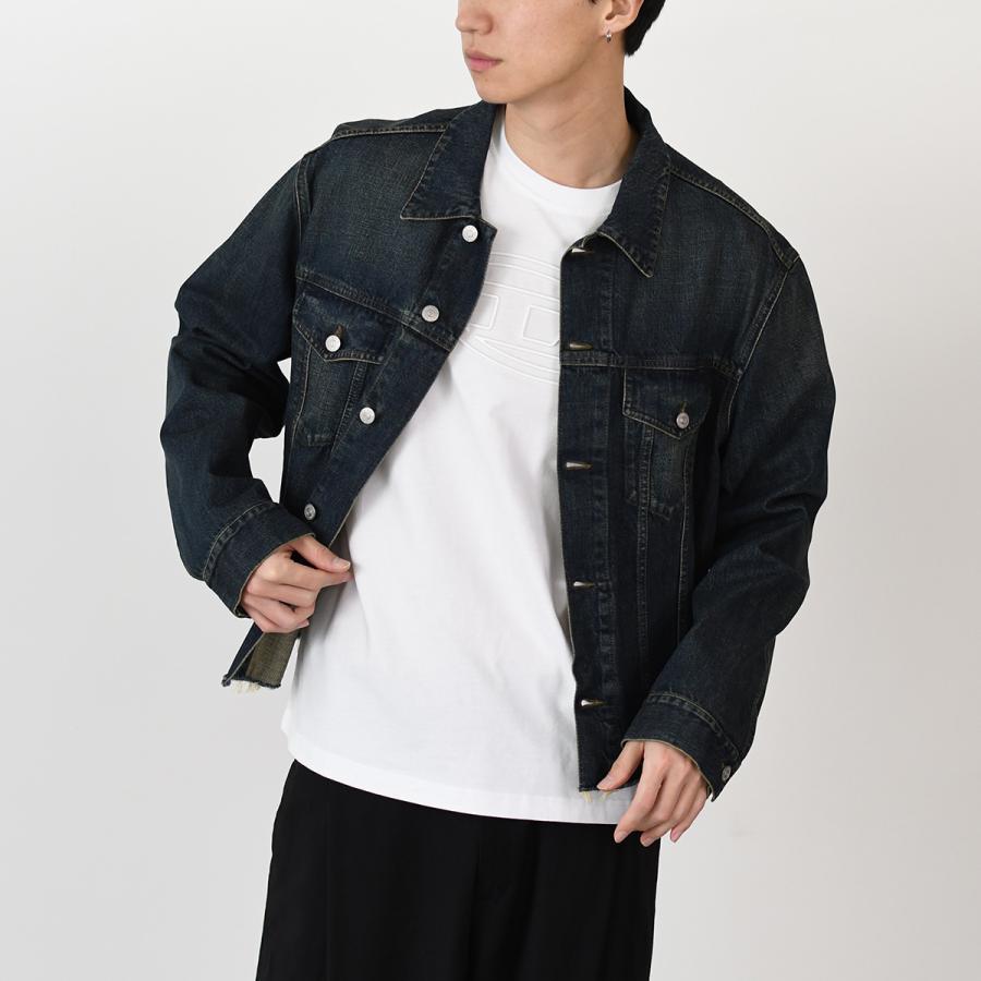 DIESEL/ディーゼル/T - ADJUST - BIGOVAL    要在庫確認 T-ADJUST-BIGOVAL T-shirt with embossed Oval D｜ブラック