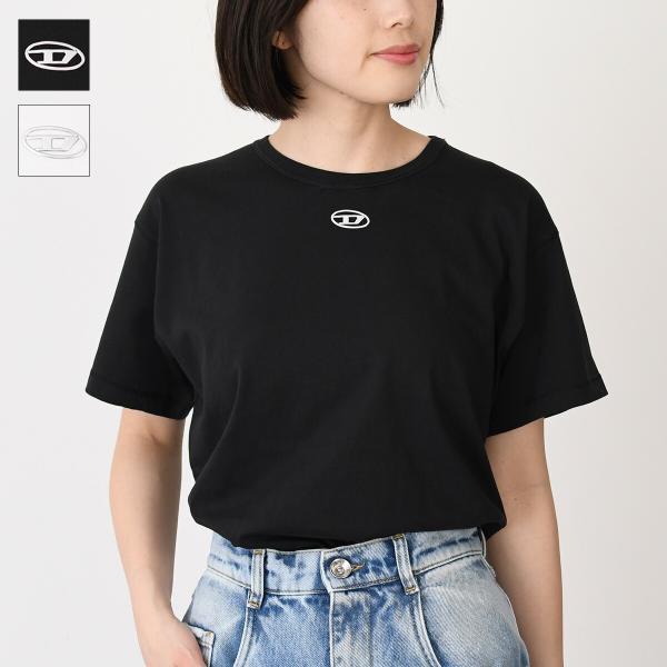 DIESEL レディース　半袖トップスTシャツMサイズ DIESEL（ディーゼル） 半袖 Tシャツ レディース スモールオーバルD