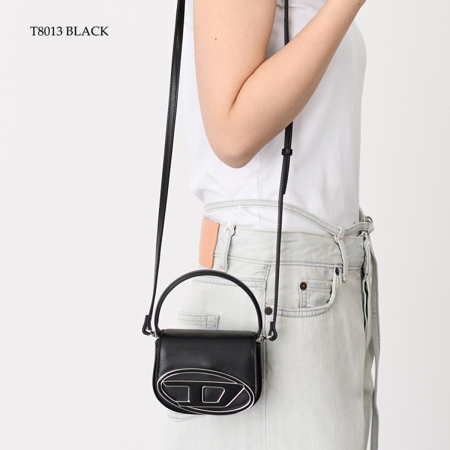 DIESEL | 1DR XS STRAP BAG BLACK X08709 PR818 T8013 バッグ 1DR XS Bag Woman: leather mini Bag with D logo plaque | Diesel