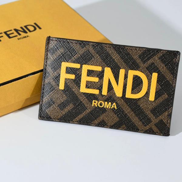 FENDI フェンディ カードケース 7M0328 AJJ8 カードホルダー パスケース レザー ロゴ メンズ ブラウン プレゼント  :fd-7m0328ajj8:セレクトショップ FELICE Yahoo!店 - 通販 - Yahoo!ショッピング