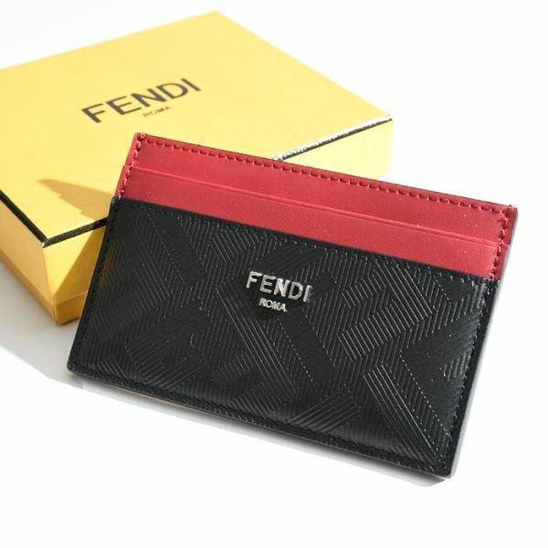 FENDI フェンディ カードケース 7M0347AJF4 メンズ BLACK ブラック 黒