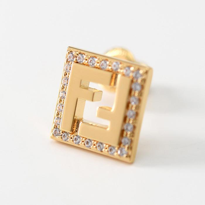 【えい】 FENDI ゴールド ピアス 片耳用 FENDI（フェンディ） アクセサリー フォーエバー ピアス 8AK916 ATEP