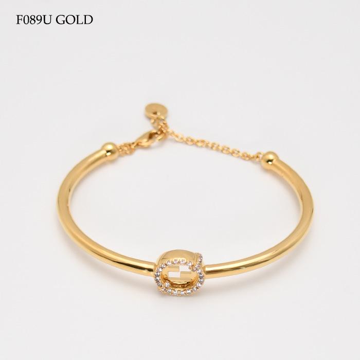 Fendi ゴールドチェーンブレスレット FENDI（フェンディ） FFロゴ バゲット チェーンブレスレット ゴールド