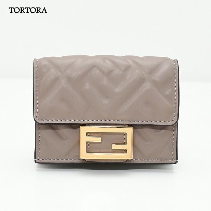 FENDI（フェンディ） 三つ折り財布 財布 レザーミニウォレット 8M0395