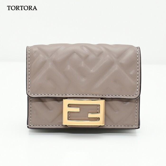 FENDI（フェンディ） 三つ折り財布 財布 レザーミニウォレット 8M0395