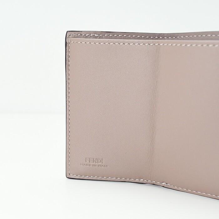 FENDI（フェンディ） 三つ折り財布 財布 レザーミニウォレット 8M0395