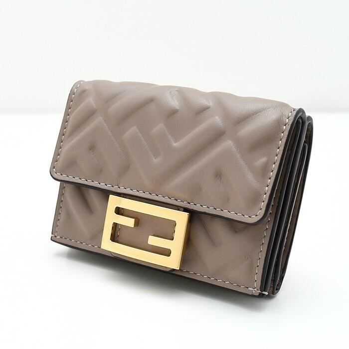FENDI（フェンディ） 三つ折り財布 財布 レザーミニウォレット 8M0395