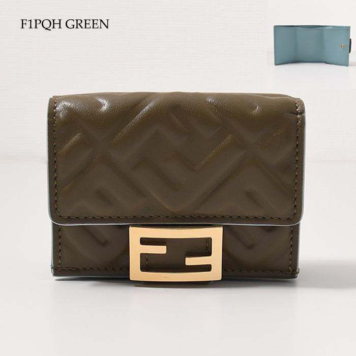 FENDI フェンディ 財布 バゲット マイクロ 三つ折り財布