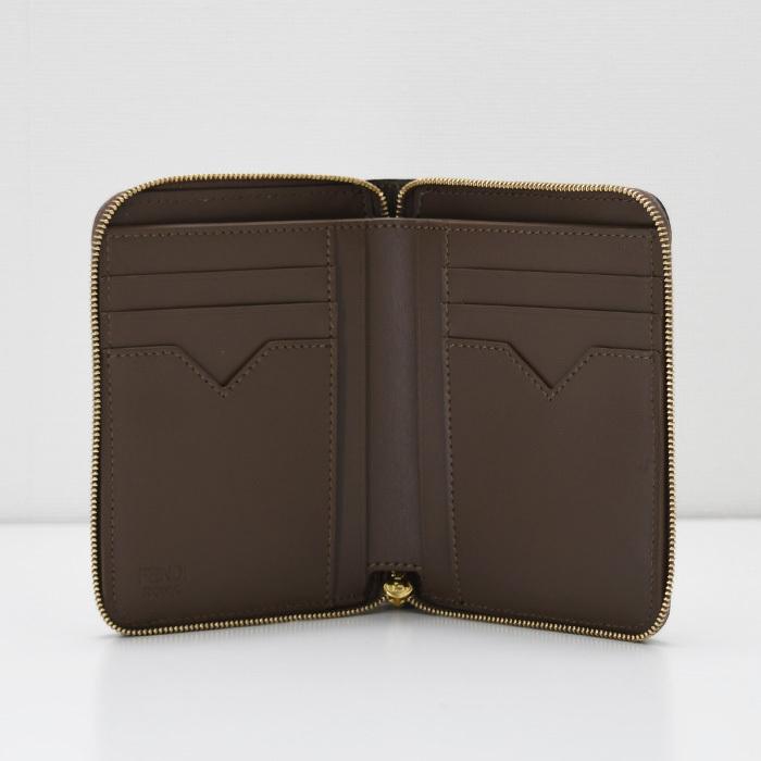 【FENDI】フェンディ FFダイヤモンド 財布ショルダー★ブラウン FFダイヤモンド財布 レザー ブラウン | Fendi