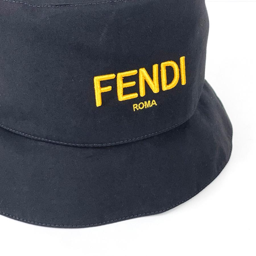 FENDI フェンディ FF モノグラム ロゴ リバーシブル バケットハット 