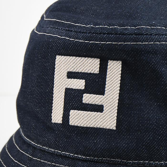 FENDI（フェンディ） 帽子 ハット FXQ958ARR1 ブルーデニム バケット