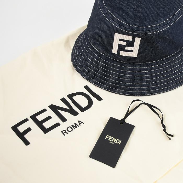 FENDI フェンディ 帽子 ハット FXQ958ARR1 ブルーデニム