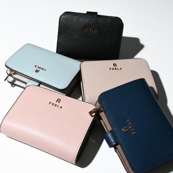 FURLA 財布 シルバーブルー