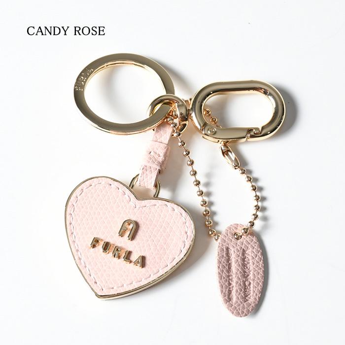 大人の上質 FURLA フルラ コインケース チャーム キーリング ハート