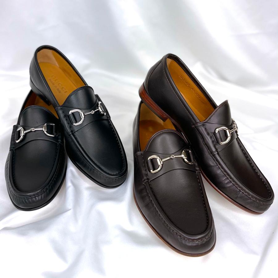 Gucci グッチ Nestor ローファー メンズ シューズ Black ブラック Brown ブラウン レザー ホースビット 男性用 c0c00 ギフト プレゼント Gc c0c00 セレクトショップ Felice Yahoo 店 通販 Yahoo ショッピング