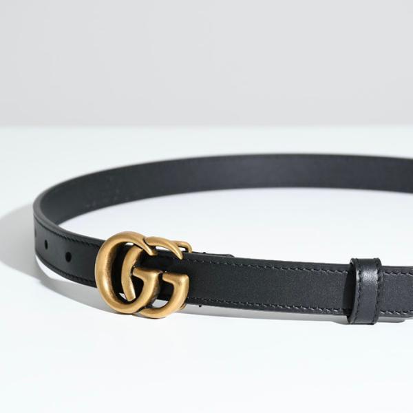 GUCCI グッチ ベルト ダブルG バックル レザー 2cm幅 409417 AP00T