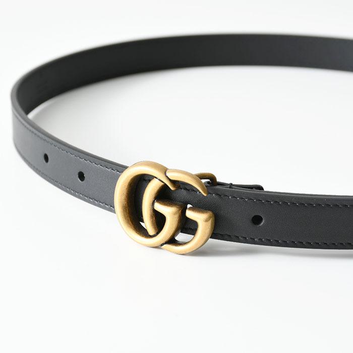 グッチ ベルト バックル Gロゴ ゴールド レザー 黒 ブラック