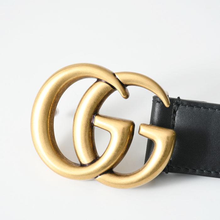 グッチ 正規品 レザーベルトダブルジーバックル 2センチ-
