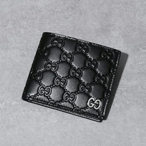 Gucci グッチ 財布 Gg シグニチャー 2つ折り財布 ロゴ レザー cwc1n 折りたたみ メンズ シンプル コンパクト ブラック 人気 おすすめ ギフト プレゼント Gc cwc1n セレクトショップ Felice Yahoo 店 通販 Yahoo ショッピング