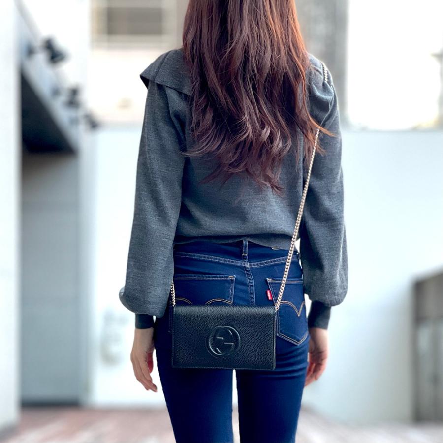GUCCI グッチ SOHO ショルダーバッグ チェーン ウォレットバッグ 財布 BAG ブラック 黒 斜め掛け 598211A7M0G1000 インターロック ロゴ レディース プレゼント :gc-598211a7m0g100:セレクトショップ FELICE Yahoo!店 - 通販 - Yahoo!ショッピング GUCCI グッチ SOHO ショルダーバッグ チェーン ウォレットバッグ 財布 BAG ブラック 黒 斜め掛け 598211A7M0G1000 インターロック ロゴ レディース プレゼント :gc-598211a7m0g100:セレクトショップ FELICE Yahoo!店 - 通販 - Yahoo!ショッピング