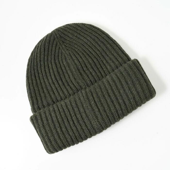 GANNI（ガニー） ニット帽 帽子 ロゴ リブ ビーニー A4429 レディース