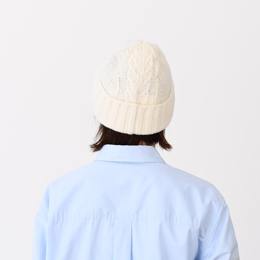 GANNI（ガニー） ニット帽 ビーニー 帽子 ウールケーブルビーニー