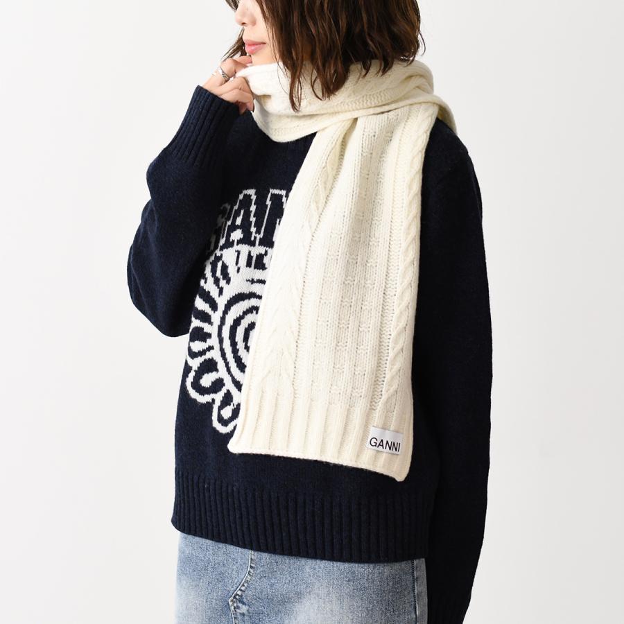 GARNI ガルニ　マフラー GANNI ガニ― マフラー ケーブル編みマフラー A5113 A5364