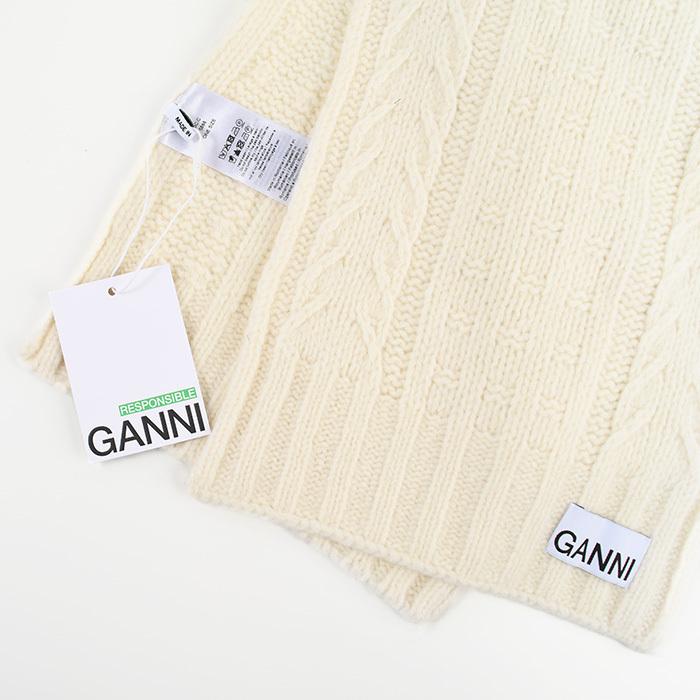 GANNI（ガニー） ガニ― マフラー ケーブル編みマフラー A5113 A5364